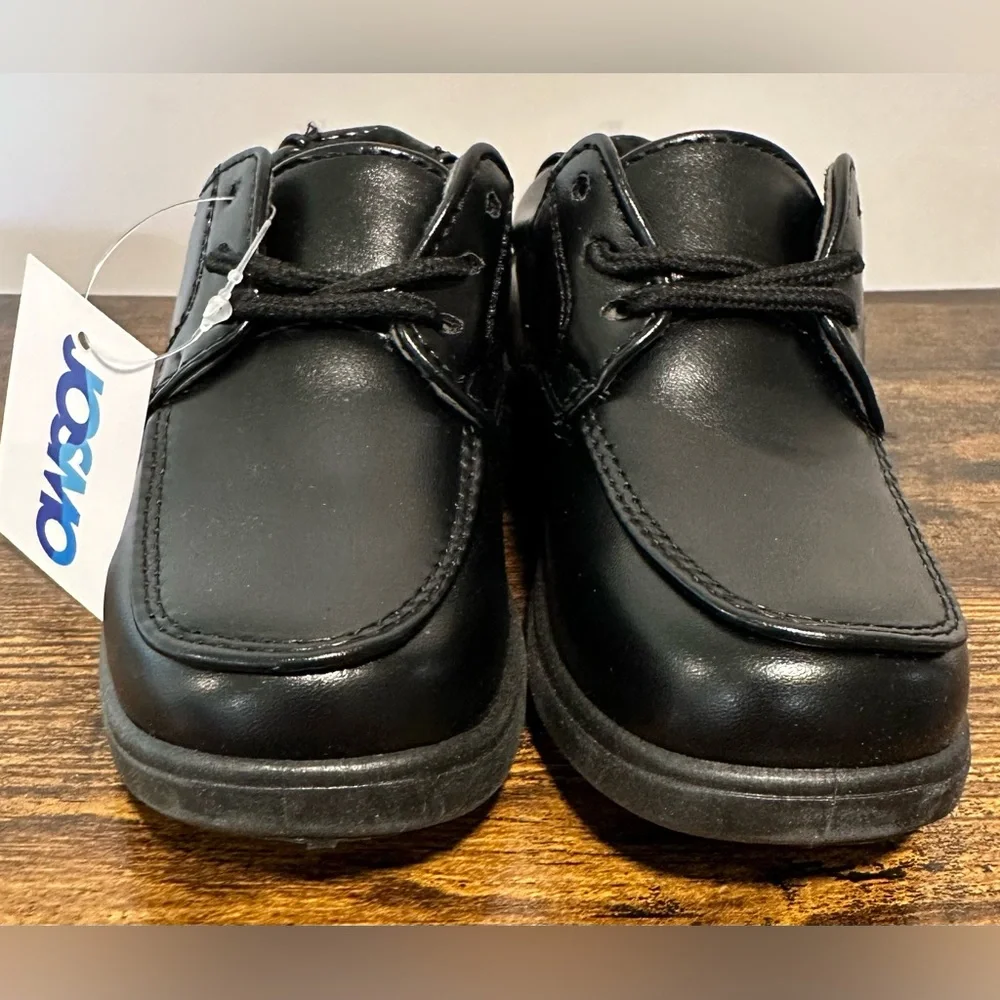Josmo Toddler Boys Black School Shoes NWT Size 6 Toddler